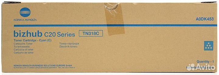 TN-318C/A0DK453 Тонер-картридж konica-minolta