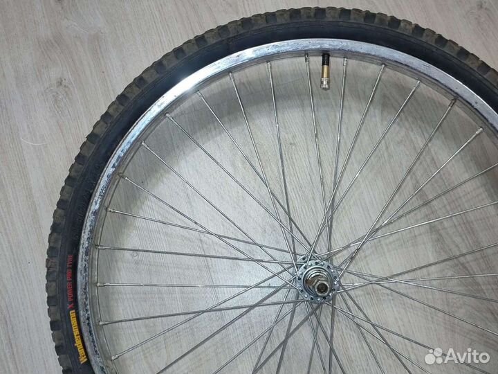 Колесо переднее в сборе. диаметр 24.Для горного ве