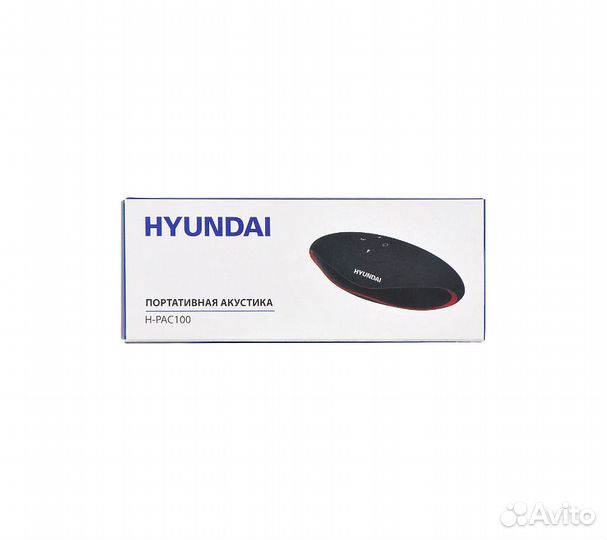 Портативная колонка Hyundai H-PAC160, черный/оранж
