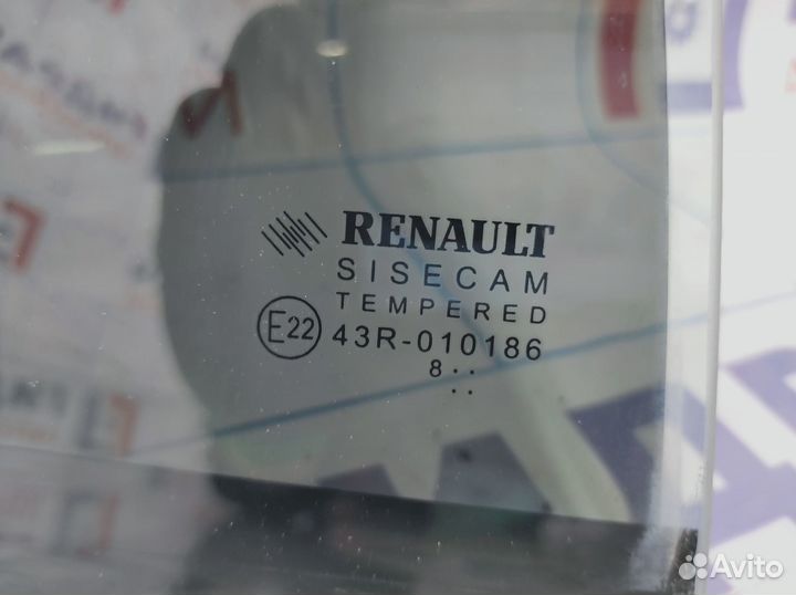 Стекло двери задней правой (форточка) Renault Loga