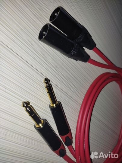 Балансные мониторные кабели Canare Jack-XLR