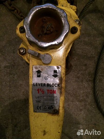 Тали ручные шестеренчатые, рычажные от 0.75тн до 5