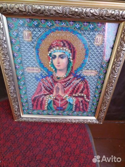 Икона вышитая бисером