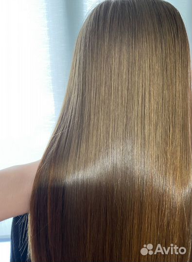 Кератиновое выпрямление волос