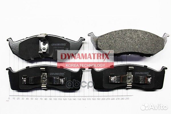 Колодки тормозные DBP1098 dynamatrix-korea