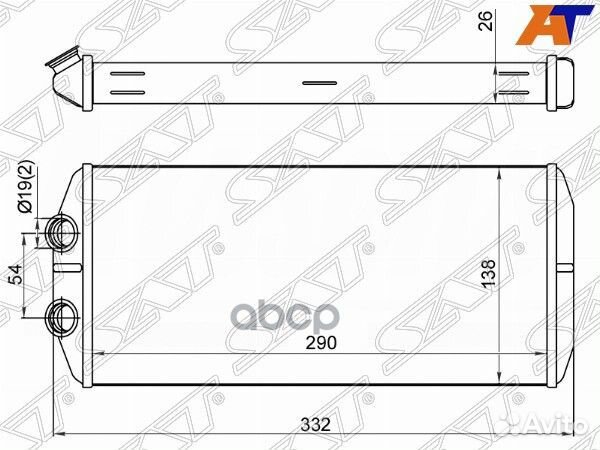 Радиатор отопителя салона citroen berlingo 08