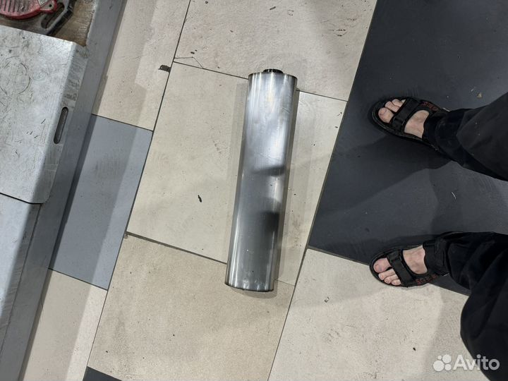 Бачок резонатор глушитель 63мм длина 650мм