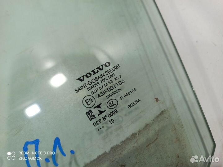 Стекло двери (переднее левое) (Volvo XC90 II)