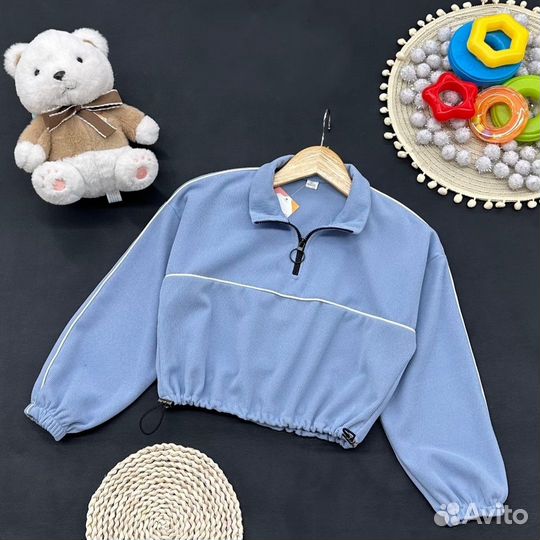 Классная толстовка для девочки, 128-158