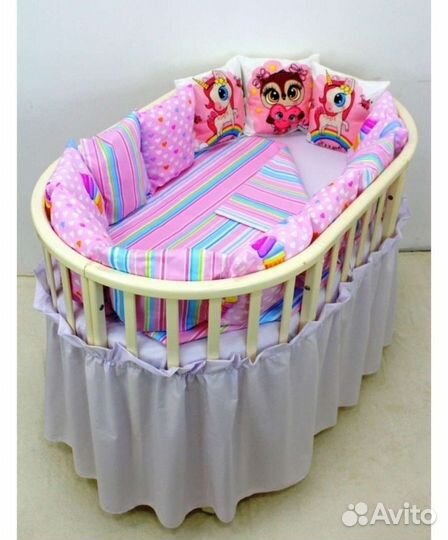 Бортики подушки в кроватку