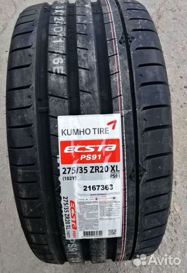 Kumho Ecsta PS91 275/35 R20 и 285/35 R20 104Y