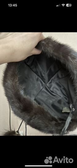 Шапка норковая женская