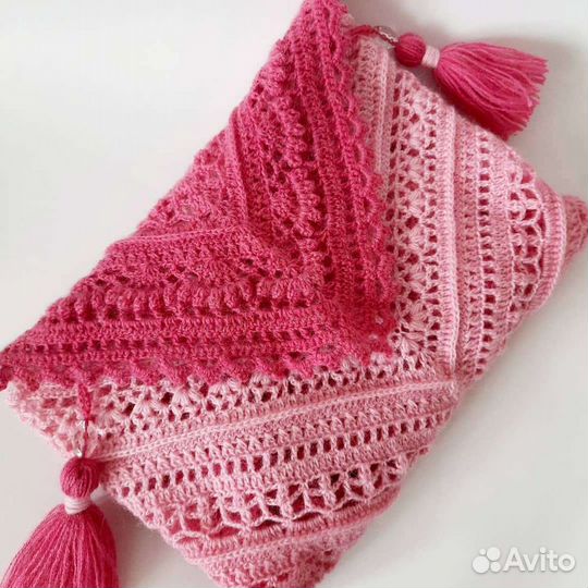 Шаль/бактус/косынка ручной работы