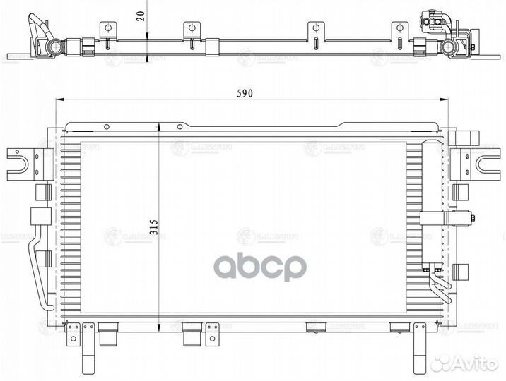 Конденсер great wall hover H5 10- lrac3005 luzar