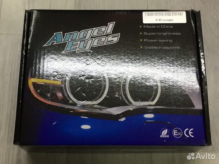 Ангельские глазки Crystal BMW E46 coupe 2 цвета