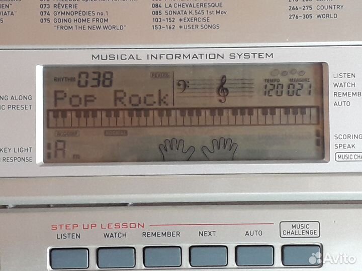 Синтезатор casio lk-270