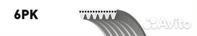 Gates 6PK2203 Поликлиновый ремень