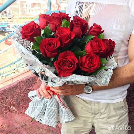 Цветы розы букет