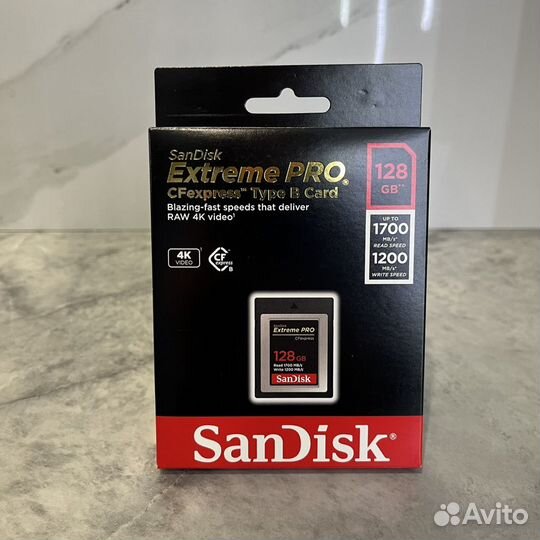 Карта памяти SanDisk Extreme Pro CFexpress 128gb