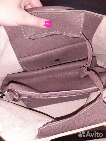 Сумка цвет пудра