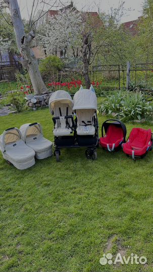 Коляска для двойни emmaljunga double viking