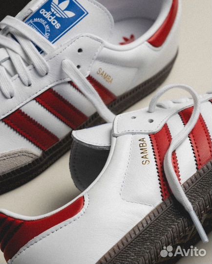 Adidas Originals Samba OG White Better Scarlet