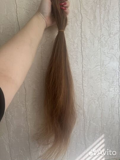Волосы для наращивания рыжие бу 70 см