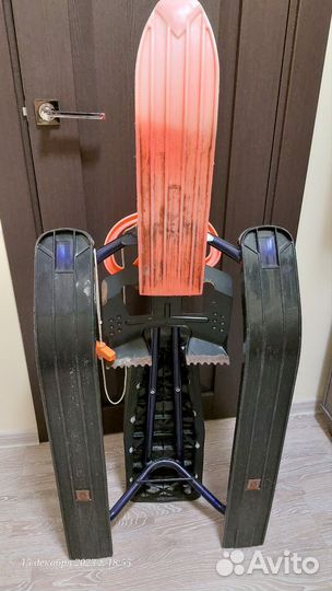 Детский снегокат для двоих бу