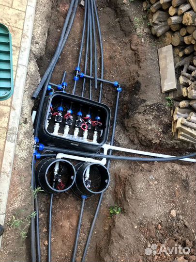 Автоматический полив, газон посевной, рулонный