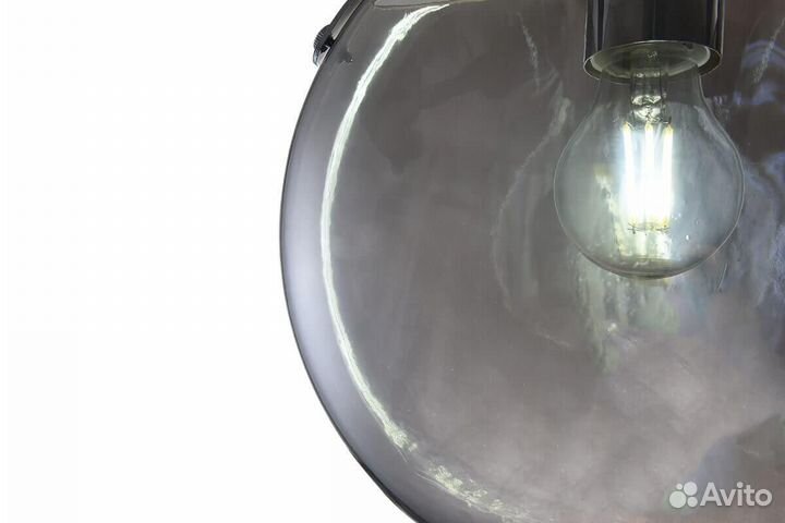 Люстра металл и стекло модерн