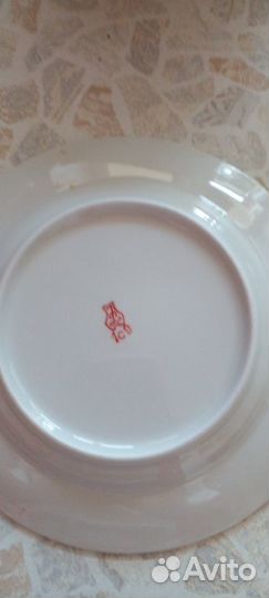 Тарелка СССР 18 см, цена за шт. Всего6 шт