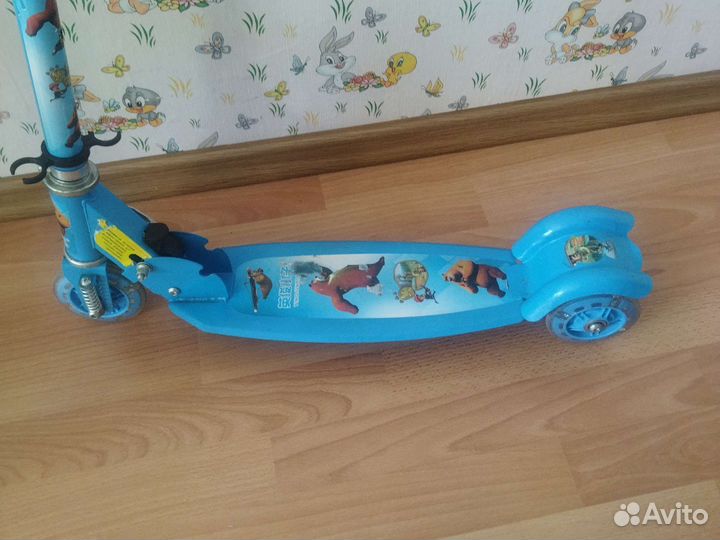 Самокат детский трехколесный бу