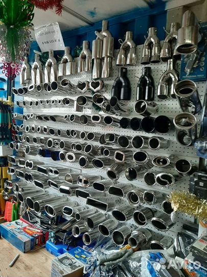 Насадка на глушитель (нержавейка) со скосом гнутая