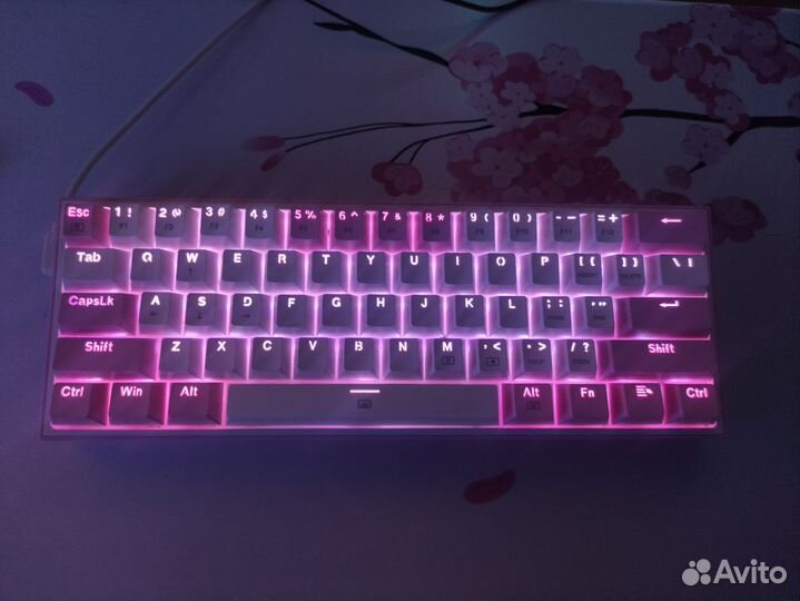 Клавиатура Redragon Fizz (смазка+шумка)