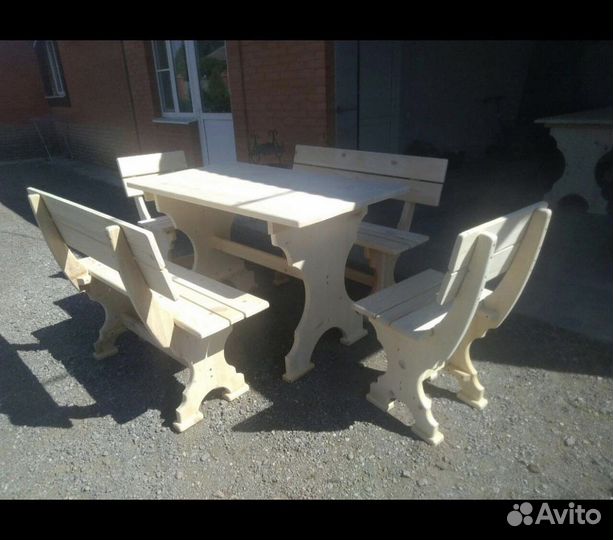 Лавки столы из дерева