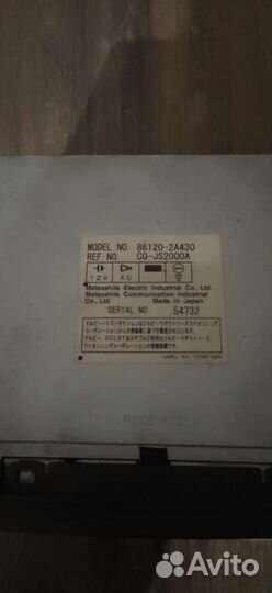 Магнитола toyota Марк 2