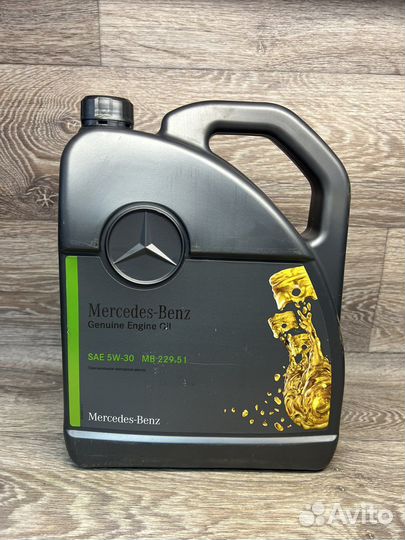Масло моторное Mercedes-Benz 5w30 MB 229.51, 5л