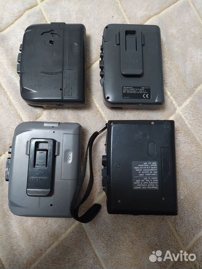 Кассетный плеер sony walkman 4шт