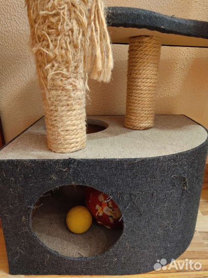 Когтеточка домик для кошки бу