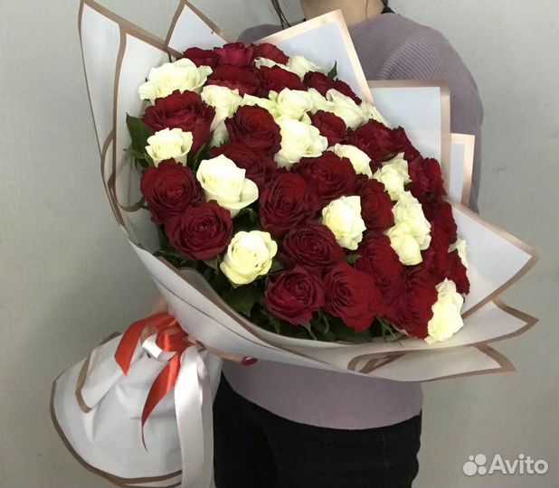 Роза Красная 60 см