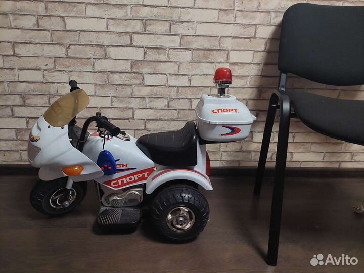Детский мотоцикл на аккумуляторе бу