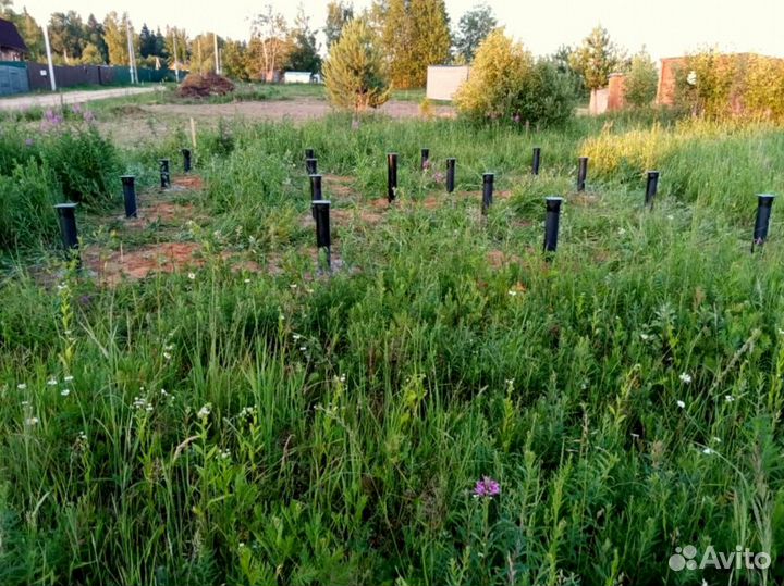 Винтовые сваи + монтаж