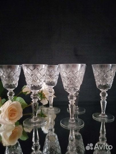 Набор Фужеры/рюмки хрусталь СССР, Богемия