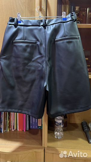 Шорты женские кожаные