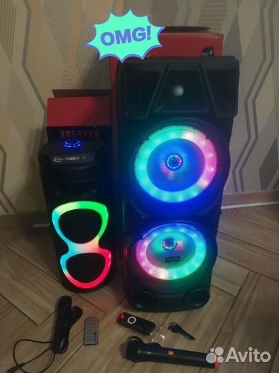 Беспроводная колонка большая и мощная, Караоке