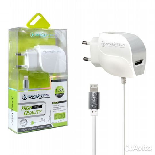 Сзу Afka-tech Apple Lightning 8-pin 1,5A + USB