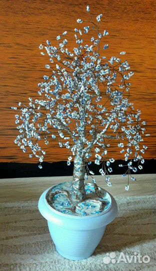 Дерево из бисера. Зимняя сказка