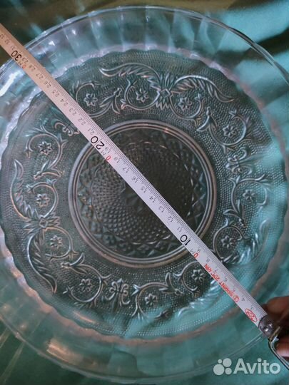Блюдо хрустальное СССР салатник