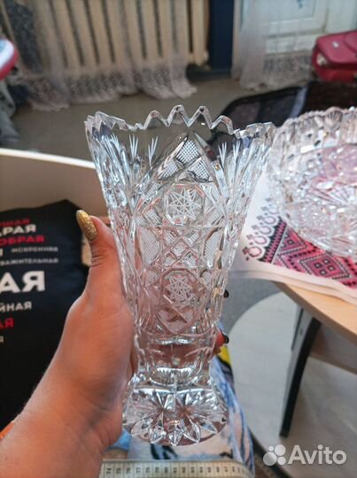 Ваза хрустальная СССР