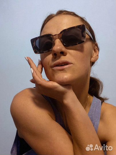 Очки женские леопард